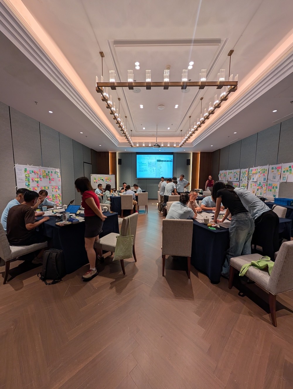 Cross-functional product workshop turning research insights into concepts and priorities