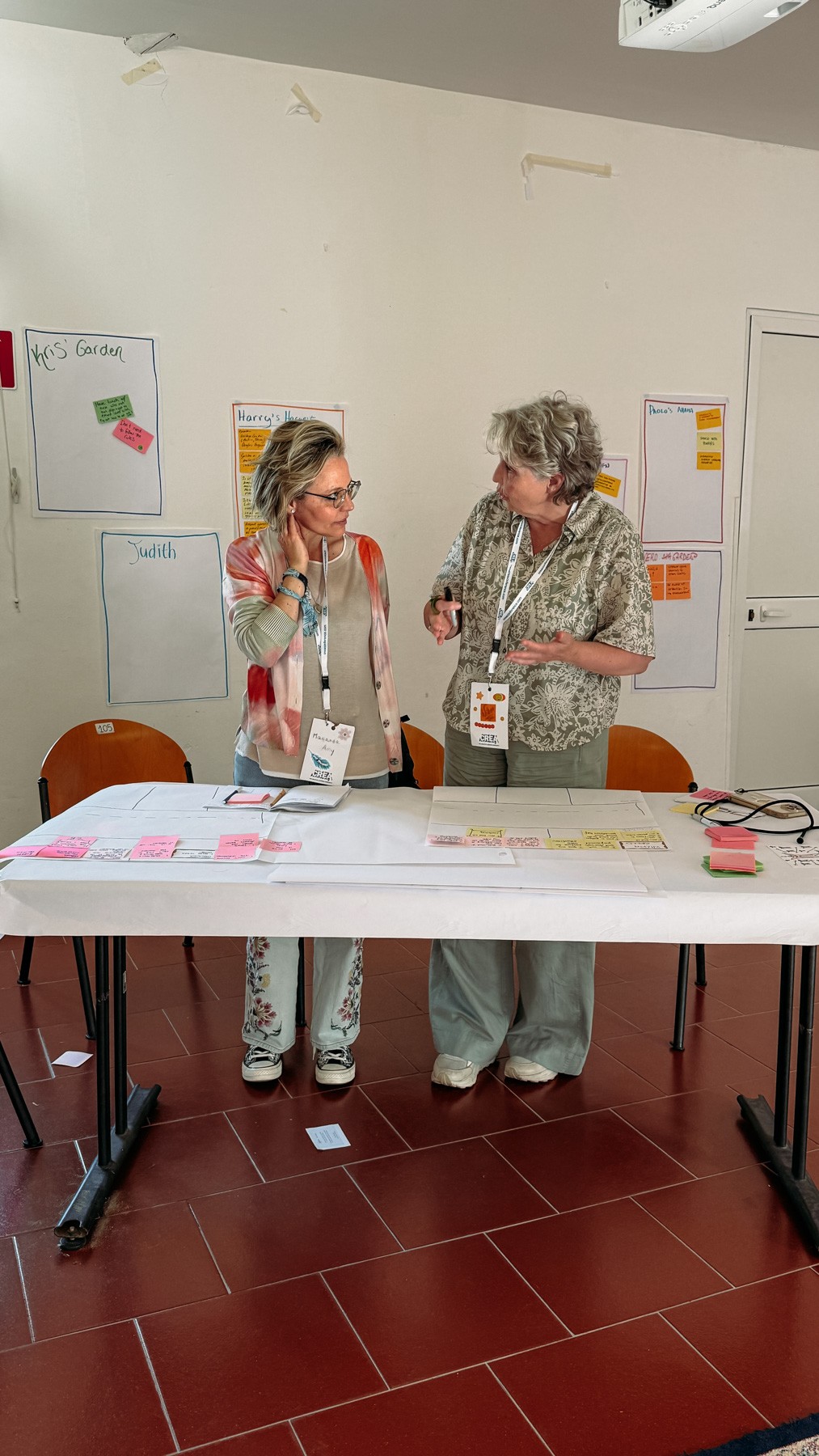 In-home research participants prioritizing product concepts and needs during a structured activity